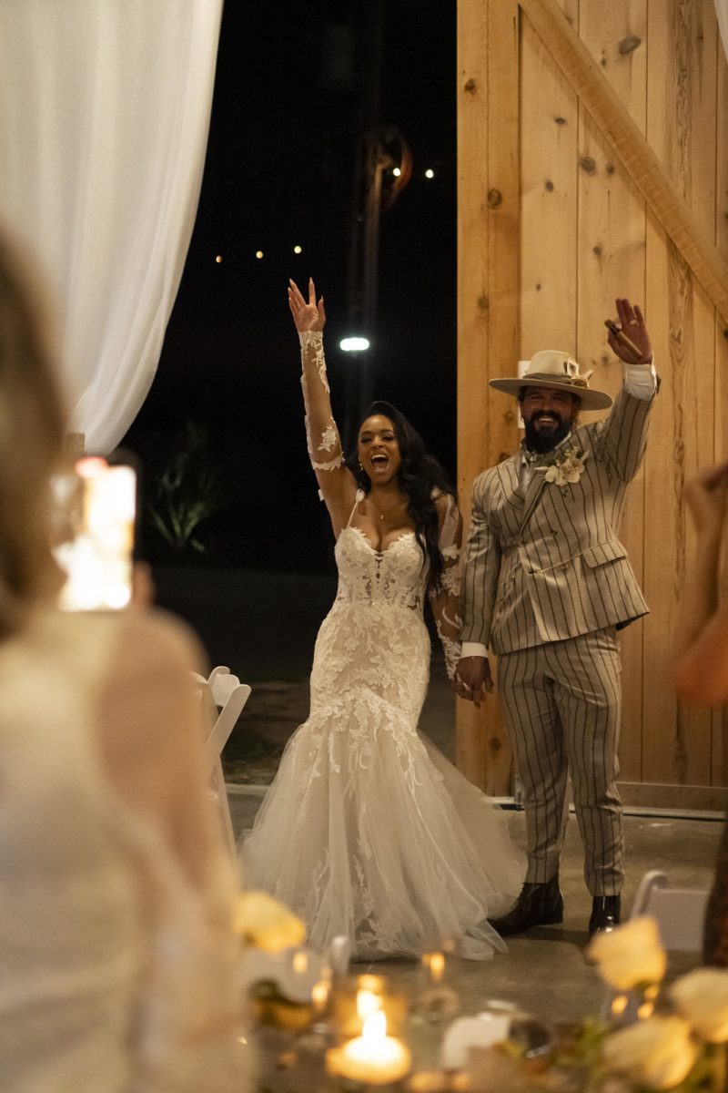 Wedding reception in the barn