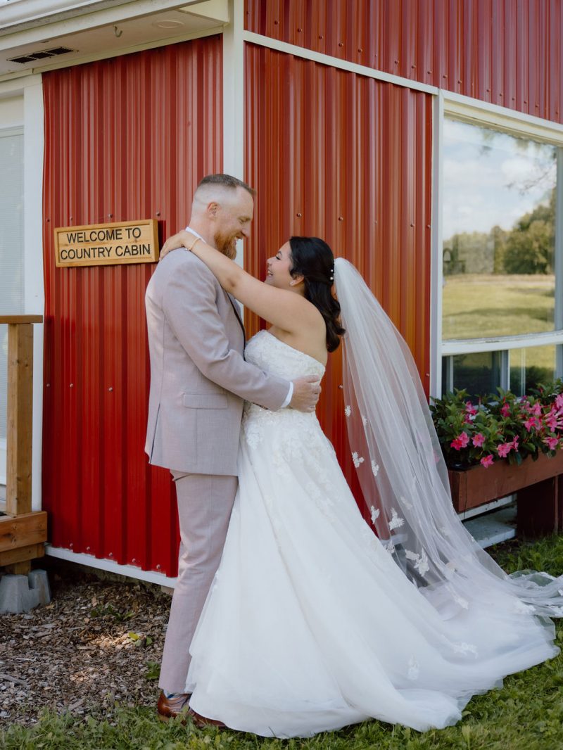 Photoshoot outside the Country Cabin