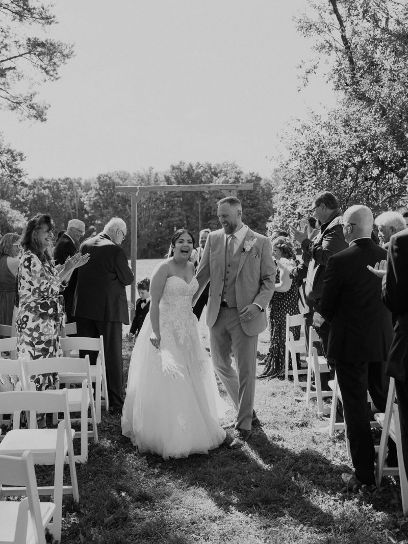 Wedding ceremony on the lawn